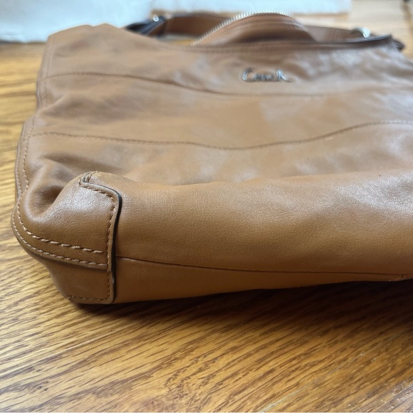 EUC Coach Duffle Shoulder Bags 2Way Diagonal Hanging F17116 Camel Brown - Picture 3 of 11